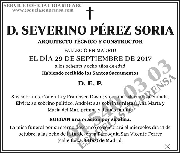 Severino Pérez Soria